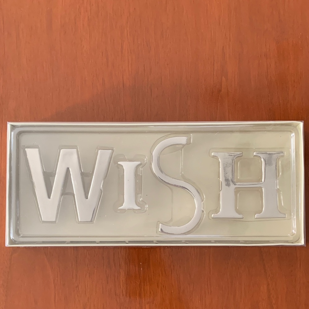 Pottery Barn “WISH” Shadow Box Letters